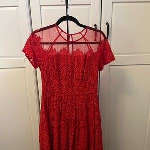 Maggy London red lace dress